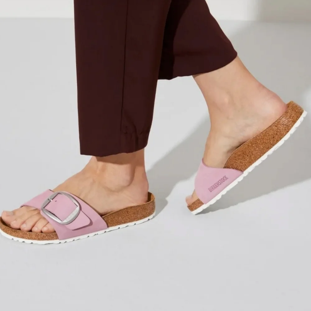 Birkenstock Madrid Big Buckle Nubuck Sandals